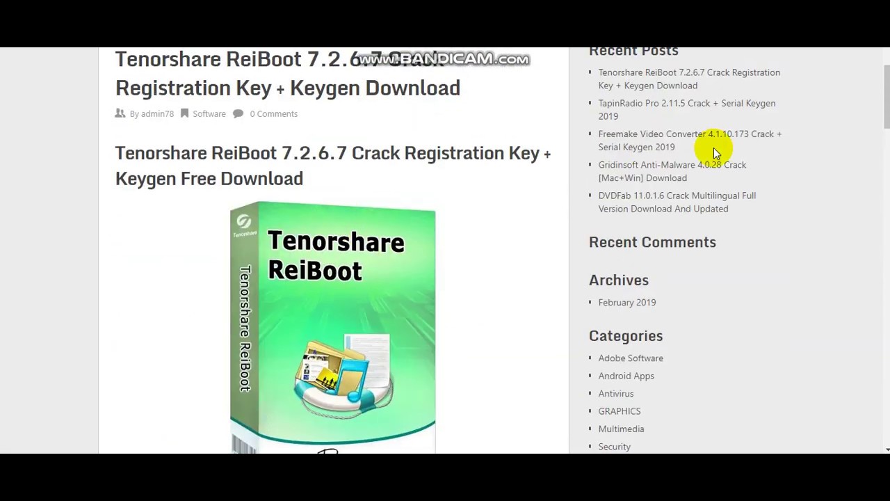 tenorshare reiboot hack registration